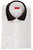 Isaia Napoli White With Brown Polo Collar Cotton Sport Shirt