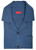 Isaia Napoli Blue Ultra Soft Wool Knit Camp Collar Sport Shirt