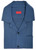 Isaia Napoli Blue Ultra Soft Wool Knit Camp Collar Sport Shirt