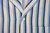 Isaia Napoli Blue White Stripe Cotton Silk Camp Collar Sport Shirt