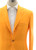 Kiton Napoli Orange Solid Cotton Linen Sport Coat
