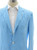 Kiton Napoli Aqua Blue White Check Linen Cotton Sport Coat