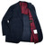 Sartorio Napoli Dark Blue Plaid Red Windowpane Virgin Wool Sport Coat