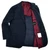 Sartorio Napoli Dark Blue Plaid Red Windowpane Virgin Wool Sport Coat