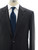 Sartorio Napoli Charcoal Gray Blue 100% Wool Suit