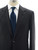 Sartorio Napoli Charcoal Gray Blue 100% Wool Suit