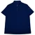 Kiton Napoli Blue Fine Cotton Pique Zip Polo With Logo Sleeve