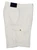 Kiton Napoli White Linen Cargo Shorts