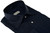 Sartorio Napoli Dark Navy Blue Texas Western Linen Sport Shirt