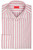 Isaia Napoli Mix Dress Shirt Red White Stripe Cotton Spread Collar