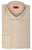 Isaia Napoli Italia Dress Shirt Yellow White Stripe Cotton Spread Collar
