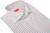 Isaia Napoli Mix Dress Shirt Purple Green White Stripe Cotton Spread Collar