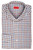 Isaia Napoli Mix Dress Shirt Burgundy Blue White Check Cotton Spread Collar