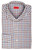Isaia Napoli Mix Dress Shirt Burgundy Blue White Check Cotton Spread Collar
