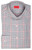 Isaia Napoli Mix Dress Shirt Blue Red White Check Cotton Spread Collar
