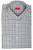 Isaia Napoli Mix Dress Shirt Brown Blue Check Cotton Spread Collar