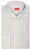 Isaia Napoli Mix Dress Shirt Brown Blue White Stripe Cotton Spread Collar