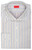 Isaia Napoli Mix Dress Shirt Blue Brown White Stripe Cotton Spread Collar