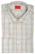 Isaia Napoli Mix Dress Shirt Brown Aqua Blue Plaid Cotton Spread Collar
