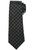 Kiton Napoli Gray Black Houndstooth Check Silk Linen Tie