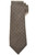 Kiton Napoli Brown Houndstooth Check Silk Linen Tie