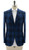 Sartorio Napoli Blue Black Plaid Virgin Wool Silk Linen Sport Coat