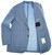 Sartorio Napoli Blue Stone Brown Windowpane Virgin Wool Cashmere Sport Coat