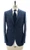 Sartorio Napoli Blue Windowpane 100% Virgin Wool Suit
