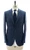 Sartorio Napoli Blue Windowpane 100% Virgin Wool Suit