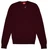Isaia Napoli Burgundy Sweater V-Neck Superfine Wool Knit