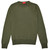 Isaia Napoli Green Sweater Crewneck Fine Wool Knit