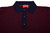 Isaia Napoli Blue Burgundy Short Sleeve Sweater Polo Superfine Silk Cashmere Knit