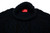 Isaia Napoli Black Blue Sweater Turtleneck Fine Cashmere Wool Soft Knit