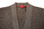 Isaia Napoli Brown Sweater Cardigan Cashmere Silk Soft Knit