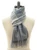 Kiton Scarf Cashmere Blue Gray