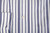 Isaia Napoli Mix Dress Shirt Blue White Stripe Cotton Button Collar