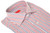 Isaia Napoli Mix Dress Shirt Red Blue White Stripe Cotton Spread Collar