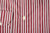 Isaia Napoli Mix Dress Shirt Burgundy Brown White Stripe Cotton Spread Collar