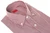 Isaia Napoli Sport Shirt Burgundy White Stripe Cotton Spread Collar