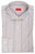 Isaia Napoli Mix Dress Shirt Burgundy Blue White Stripe Cotton Spread Collar