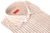 Isaia Napoli Mix Dress Shirt Rust Orange White Stripe Cotton Spread Collar
