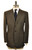 d'Avenza Suit 4 Button Wool 42 52 Green Blue Brown Plaid