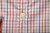 Isaia Napoli Dress Shirt Cotton 39 15 1/2 Blue Red Check 06SH0294