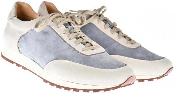 Loro Piana Sneaker Shoes Week End Walk Suede Size 13 US Blue