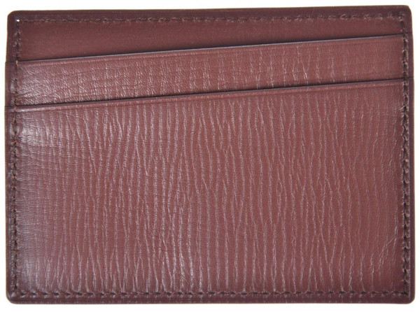 E.MARINELLA Saffiano Leather Credit Card Holder