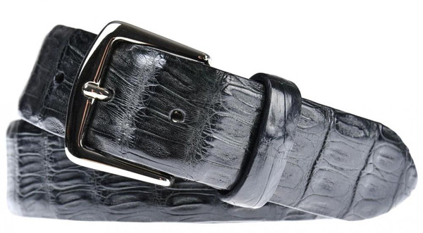 Loro Piana Russell Belt Crocodile Leather Size 32 Black