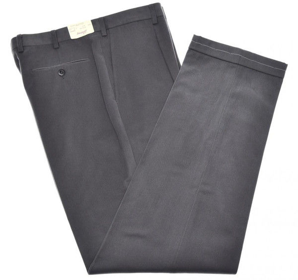 Brioni Pants 'Cortina' Brushed Cotton Size 38 Gray