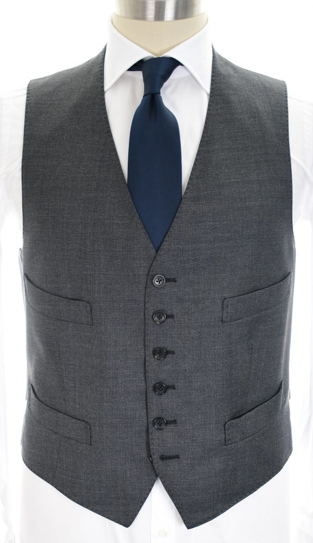 Tom Ford Fit A 3-Piece Suit Wool Size 40 S Gray Sharkskin