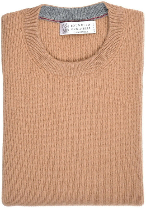 Brunello Cucinelli Sweater Crew Size Small Brown