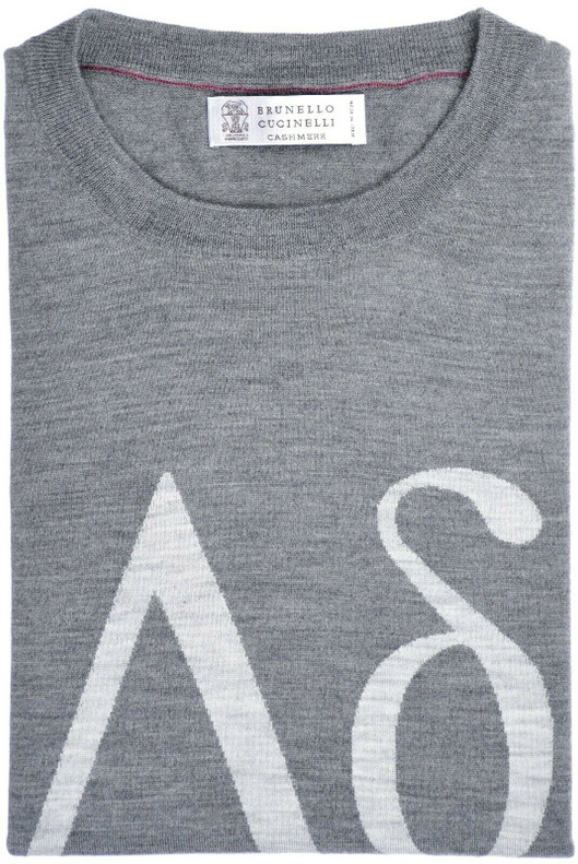 Brunello Cucinelli Sweater Crew Size Large Gray